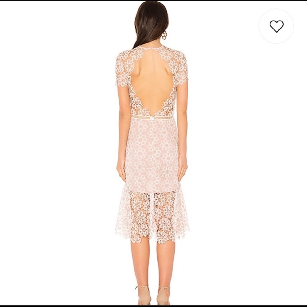 Sailor White Pink Cocktail Midi Lace Summer Dress New With Tags Wedding - Picture 3 of 8